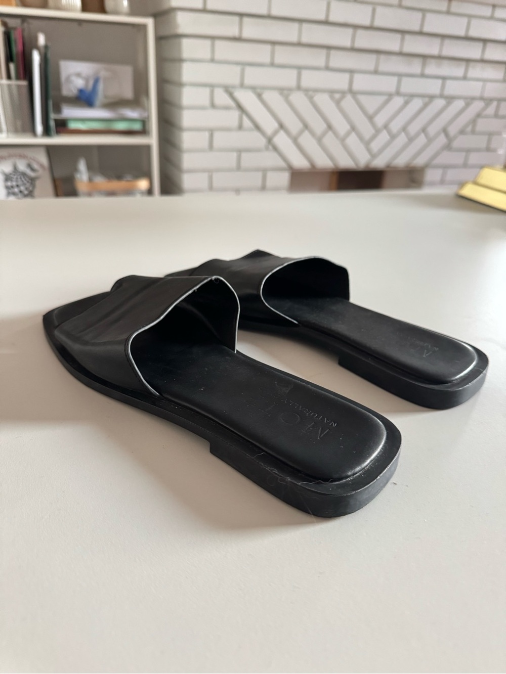 Black Slide Sandals